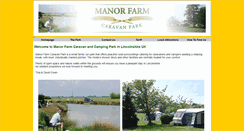 Desktop Screenshot of manorfarmcaravanpark.co.uk