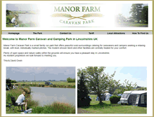 Tablet Screenshot of manorfarmcaravanpark.co.uk